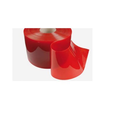 PVC pás 3x300 mm transparentní červený